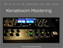 Tablet Screenshot of kerseboommastering.com